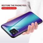 For Samsung Galaxy M42 5G Gradient Carbon Fiber Texture TPU Border Tempered Glass Case(Colorful Fiber) - 7
