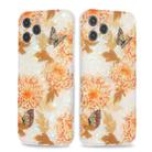 For iPhone 13 Butterfly Shell Colorful Series Pattern IMD TPU Shockproof Case(Orange) - 1