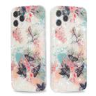 For iPhone 13 Butterfly Shell Colorful Series Pattern IMD TPU Shockproof Case(Light Pink) - 1