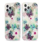 For iPhone 13 Butterfly Shell Colorful Series Pattern IMD TPU Shockproof Case(Grass Green) - 1