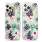 For iPhone 13 Pro Butterfly Shell Colorful Series Pattern IMD TPU Shockproof Case (Grass Green) - 1