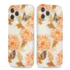 For iPhone 13 Pro Max Butterfly Shell Colorful Series Pattern IMD TPU Shockproof Case (Orange) - 1