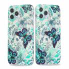 For iPhone 11 Butterfly Shell Colorful Series Pattern IMD TPU Shockproof Case (Green) - 1