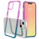 For iPhone 13 Sound Coversion Shockproof Gradient Acrylic Protective Case(Pink Blue) - 1