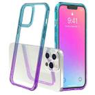 For iPhone 13 Pro Sound Coversion Shockproof Gradient Acrylic Protective Case (Blue Purple) - 1