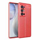 For vivo X70 Pro+ Litchi Texture TPU Shockproof Case(Red) - 1