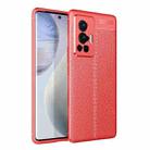 For vivo X70 Pro Litchi Texture TPU Shockproof Case(Red) - 1