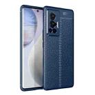 For vivo X70 Pro Litchi Texture TPU Shockproof Case(Blue) - 1