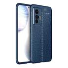 For vivo X70 Litchi Texture TPU Shockproof Case(Blue) - 1