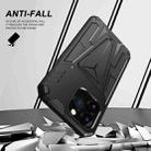 For iPhone 13 Pro Super V Armor PC + TPU Shockproof Case with Invisible Holder (Black) - 4