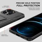For iPhone 13 Pro Super V Armor PC + TPU Shockproof Case with Invisible Holder (Black) - 5
