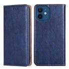 For iPhone 13 mini PU + TPU Gloss Oil Solid Color Magnetic Horizontal Flip Leather Case with Holder & Card Slot & Wallet (Blue) - 1