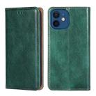 For iPhone 13 mini PU + TPU Gloss Oil Solid Color Magnetic Horizontal Flip Leather Case with Holder & Card Slot & Wallet (Green) - 1