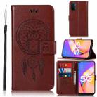 For OPPO A93 5G Wind Chime Owl Embossing Pattern Horizontal Flip Leather Case with Holder & Card Slots & Wallet(Brown) - 1