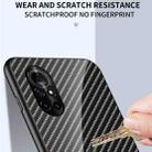For Huawei nova 8 Pro Gradient Carbon Fiber Texture TPU Border Tempered Glass Case(Blue Fiber) - 7
