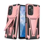 For Xiaomi Redmi Note 10 Pro Super V Armor PC + TPU Shockproof Case with Invisible Holder(Rose Gold) - 1