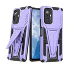 For Xiaomi Redmi Note 10 Pro Super V Armor PC + TPU Shockproof Case with Invisible Holder(Purple) - 1