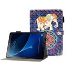For Galaxy Tab A 10.1 T580 3D Embossing Pattern Horizontal Flip Leather Case with Holder & Card Slots & Wallet(Elephant) - 1