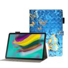 For Galaxy Tab S5e T720 3D Embossing Pattern Horizontal Flip Leather Case with Holder & Card Slots & Wallet(Blue Butterfly) - 1