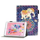For iPad 5 / 6 / 7 / 8 3D Embossing Pattern Horizontal Flip Leather Case with Holder & Card Slots & Wallet(Elephant) - 1