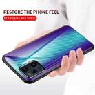 For OPPO Find X3 /  Find X3 Pro Gradient Carbon Fiber Texture TPU Border Tempered Glass Case(Colorful Fiber) - 3