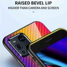 For OPPO Find X3 /  Find X3 Pro Gradient Carbon Fiber Texture TPU Border Tempered Glass Case(Colorful Fiber) - 4