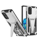 For Samsung Galaxy S20+ Super V Armor PC + TPU Shockproof Case with Invisible Holder(Silver) - 1