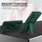 For Samsung Galaxy S20 Ultra Super V Armor PC + TPU Shockproof Case with Invisible Holder(Dark Green) - 3