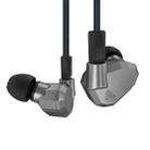 KZ ZS5 Standard Version 3.5mm Hanging Ear Sports Design In-Ear Style Wired Earphone, Cable Length: 1.2m(Grey) - 1