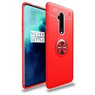 For OnePlus 7T Pro lenuo Shockproof TPU Protective Case with Invisible Holder(Red) - 1