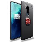 For OnePlus 7T Pro lenuo Shockproof TPU Protective Case with Invisible Holder(Black Red) - 1