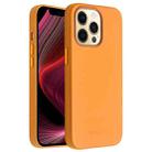 For iPhone 13 Pro Max QIALINO Nappa Cowhide MagSafe Magnetic Protective Case (Orange) - 1