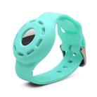 Anti-scratch Shockproof Silicone Bracelet Strap Protective Cover Case For AirTag(Mint Blue) - 1