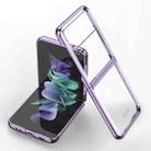 For Samsung Galaxy Z Flip3 5G GKK Phantom TPU + Plating Protective Case(Purple) - 1