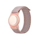 Anti-scratch Shockproof Nylon Bracelet Strap TPU Protective Cover Case For AirTag(Pink Sand) - 1