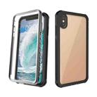 For iPhone XS Max Waterproof Dustproof Shockproof Transparent Acrylic Protective Case(Black) - 1