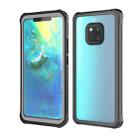 For Huawei Mate 20 Pro Life Waterproof Dustproof Shockproof Transparent Acrylic Case(Black) - 1