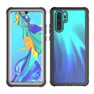 For Huawei P30 Pro Waterproof Dustproof Shockproof Transparent Acrylic Protective Case(Black) - 1