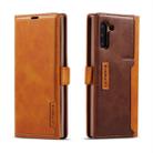 For Galaxy Note 10 LC.IMEEKE LC-001 Series PU + TPU Color Matching Frosted Horizontal Flip Leather Case with Holder & Card Slot(Brown) - 1