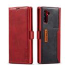 For Galaxy Note 10 LC.IMEEKE LC-001 Series PU + TPU Color Matching Frosted Horizontal Flip Leather Case with Holder & Card Slot(Red) - 1