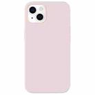 Fully Wrapped Shockproof Silicone Protective Case For iPhone 13 mini(Pink White) - 1