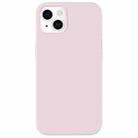 Fully Wrapped Shockproof Silicone Protective Case For iPhone 13(Pink White) - 1