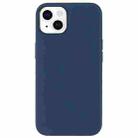 Fully Wrapped Shockproof Silicone Protective Case For iPhone 13(Dark Blue) - 1