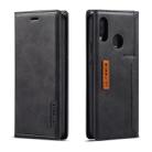 For Huawei P20 Lite LC.IMEEKE LC-001 Series PU + TPU Color Matching Frosted Horizontal Flip Leather Case with Holder & Card Slot(Black) - 1