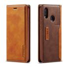 For Huawei P20 Lite LC.IMEEKE LC-001 Series PU + TPU Color Matching Frosted Horizontal Flip Leather Case with Holder & Card Slot(Brown) - 1