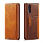 For Huawei P20 Pro LC.IMEEKE LC-001 Series PU + TPU Color Matching Frosted Horizontal Flip Leather Case with Holder & Card Slot(Brown) - 1