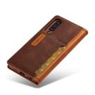 For Huawei P30 LC.IMEEKE LC-001 Series PU + TPU Color Matching Frosted Horizontal Flip Leather Case with Holder & Card Slot(Brown) - 5