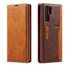 For Huawei P30 Pro LC.IMEEKE LC-001 Series PU + TPU Color Matching Frosted Horizontal Flip Leather Case with Holder & Card Slot(Brown) - 1