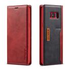 For Galaxy S8 LC.IMEEKE LC-001 Series PU + TPU Color Matching Frosted Horizontal Flip Leather Case with Holder & Card Slot(Red) - 1