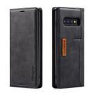 For Galaxy S10 LC.IMEEKE LC-001 Series PU + TPU Color Matching Frosted Horizontal Flip Leather Case with Holder & Card Slot(Black) - 1